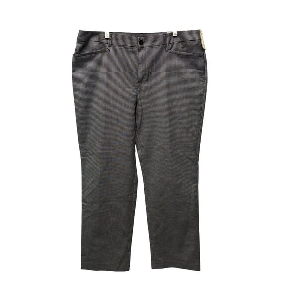 Christopher and Banks Womens Pants Size 16 Black White Mid-Rise Trousers NEW - Picture 1 of 11